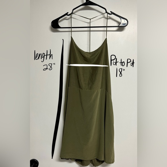 Anine Bing Olive Green Silk Dress - Picture 11 of 11